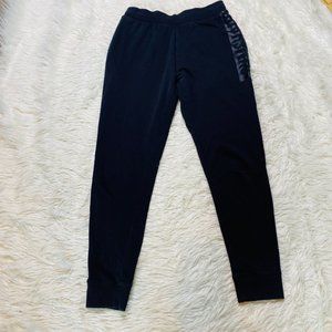 Gymshark Sweatpants Womens Small Black Pull On Pockets Running Gym Spellout